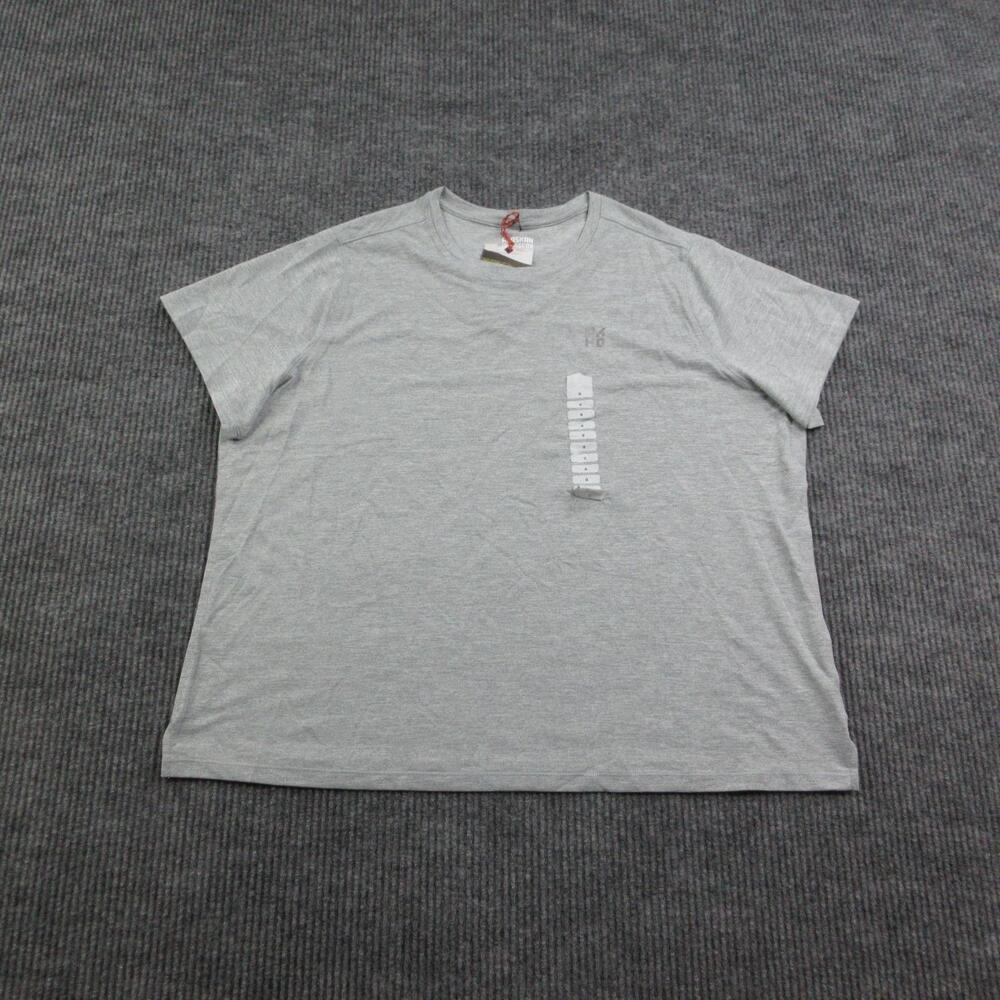 Alaskan Hardgear Shirt Womens 1X Gray Tun-Dry Jersey Short Sleeve Crew Neck NWT